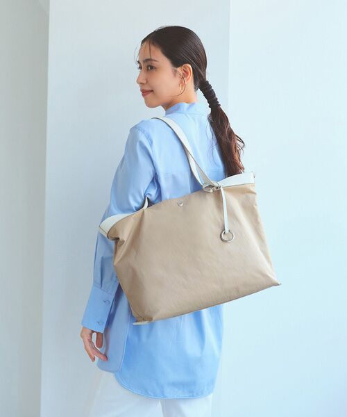 TOPKAPI / トプカピ トートバッグ | 【Breath TOPKAPI】MORPH モーフ リンクルナイロン トートバッグ チャーム付き　A4 / 超軽量 | 詳細19