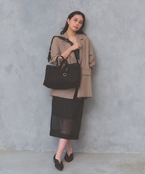 TOPKAPI / トプカピ トートバッグ | 【Breath TOPKAPI】MORPH モーフ リンクルナイロン 2way ワイド トートバッグ チャーム付き　軽量 | 詳細2