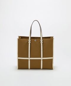 TOPKAPI / トプカピ トートバッグ | 【Breath TOPKAPI】FRAME フレーム レザーベルト スクエア トートバッグ　A4 / 軽量
