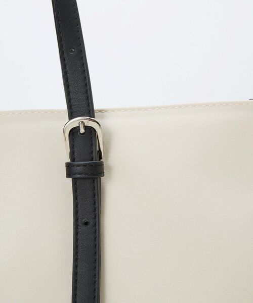 TOPKAPI / トプカピ トートバッグ | 【Breath TOPKAPI】FRAME フレーム レザーベルト スクエア トートバッグ　A4 / 軽量 | 詳細7