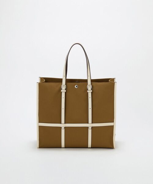 TOPKAPI / トプカピ トートバッグ | 【Breath TOPKAPI】FRAME フレーム レザーベルト スクエア トートバッグ　A4 / 軽量 | 詳細8