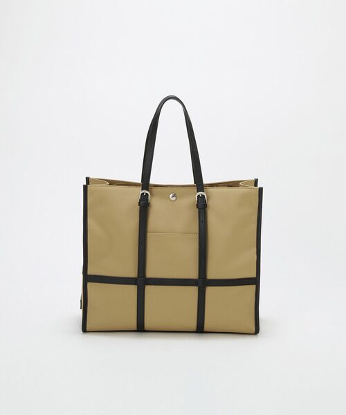 TOPKAPI / トプカピ トートバッグ | 【Breath TOPKAPI】FRAME フレーム レザーベルト スクエア トートバッグ　A4 / 軽量 | 詳細12