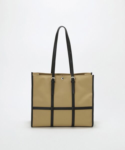 TOPKAPI / トプカピ トートバッグ | 【Breath TOPKAPI】FRAME フレーム レザーベルト スクエア トートバッグ　A4 / 軽量 | 詳細15