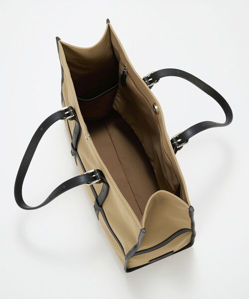 TOPKAPI / トプカピ トートバッグ | 【Breath TOPKAPI】FRAME フレーム レザーベルト スクエア トートバッグ　A4 / 軽量 | 詳細20