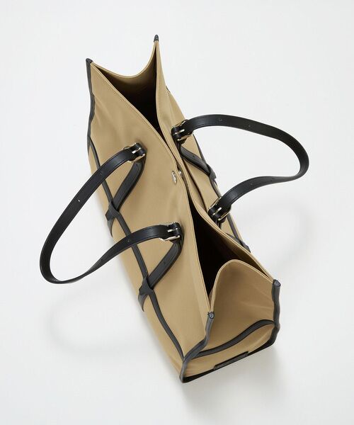 TOPKAPI / トプカピ トートバッグ | 【Breath TOPKAPI】FRAME フレーム レザーベルト スクエア トートバッグ　A4 / 軽量 | 詳細22