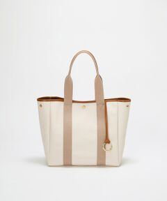 TOPKAPI / トプカピ トートバッグ | 【Breath TOPKAPI】SCOTCH GRAIN スコッチグレイン ロングハンドル ボックス トートバッグ チャーム付き　A4 / 2way　