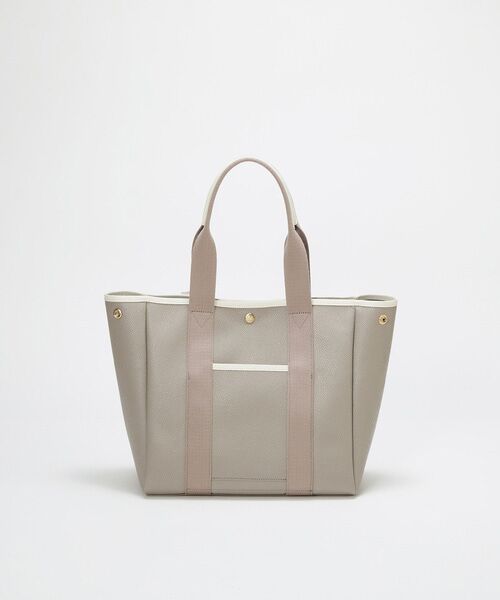 TOPKAPI / トプカピ トートバッグ | 【Breath TOPKAPI】SCOTCH GRAIN スコッチグレイン ロングハンドル ボックス トートバッグ チャーム付き　A4 / 2way　 | 詳細5
