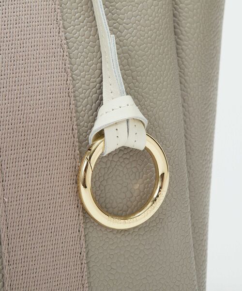 TOPKAPI / トプカピ トートバッグ | 【Breath TOPKAPI】SCOTCH GRAIN スコッチグレイン ロングハンドル ボックス トートバッグ チャーム付き　A4 / 2way　 | 詳細12
