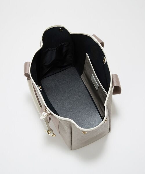 TOPKAPI / トプカピ トートバッグ | 【Breath TOPKAPI】SCOTCH GRAIN スコッチグレイン ロングハンドル ボックス トートバッグ チャーム付き　A4 / 2way　 | 詳細15