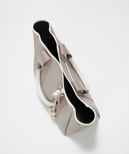 TOPKAPI / トプカピ トートバッグ | 【Breath TOPKAPI】SCOTCH GRAIN スコッチグレイン ロングハンドル ボックス トートバッグ チャーム付き　A4 / 2way　 | 詳細16