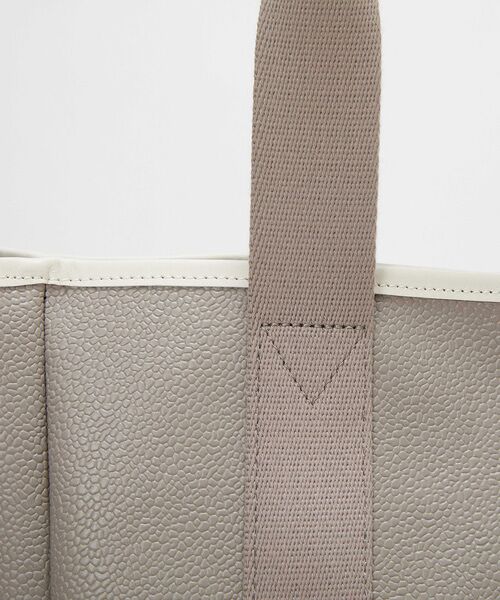 TOPKAPI / トプカピ トートバッグ | 【Breath TOPKAPI】SCOTCH GRAIN スコッチグレイン ロングハンドル ボックス トートバッグ チャーム付き　A4 / 2way　 | 詳細22
