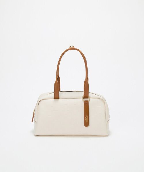 TOPKAPI / トプカピ ボストンバッグ | 【Breath TOPKAPI】RIPPLE リプル ワイド ボストンバッグ チャーム付き（アイボリー）