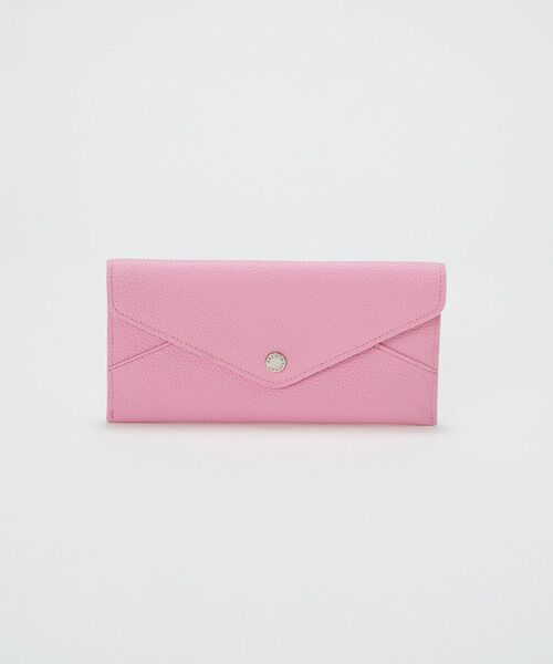 TOPKAPI / トプカピ 財布・コインケース・マネークリップ | 【Breath TOPKAPI】DUAL デュアル シュリンクレザー バイカラー 長財布　薄型 / 軽量（ピンク）