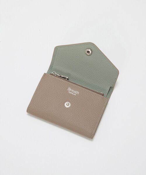 TOPKAPI / トプカピ 財布・コインケース・マネークリップ | 【Breath TOPKAPI】DUAL デュアル シュリンクレザー バイカラー 三つ折り 財布　薄型 / 軽量 | 詳細7