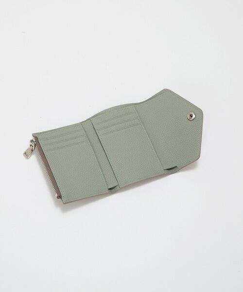 TOPKAPI / トプカピ 財布・コインケース・マネークリップ | 【Breath TOPKAPI】DUAL デュアル シュリンクレザー バイカラー 三つ折り 財布　薄型 / 軽量 | 詳細9