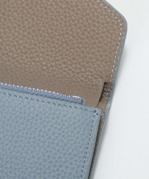 TOPKAPI / トプカピ 財布・コインケース・マネークリップ | 【Breath TOPKAPI】DUAL デュアル シュリンクレザー バイカラー 三つ折り 財布　薄型 / 軽量 | 詳細16