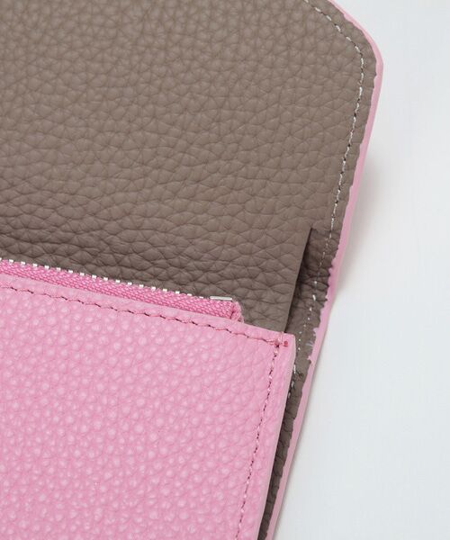 TOPKAPI / トプカピ 財布・コインケース・マネークリップ | 【Breath TOPKAPI】DUAL デュアル シュリンクレザー バイカラー 三つ折り 財布　薄型 / 軽量 | 詳細18