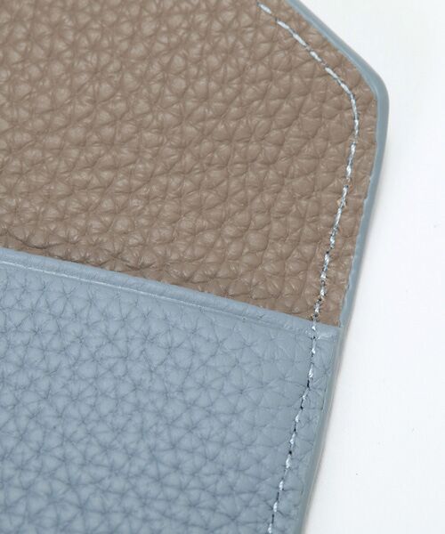 TOPKAPI / トプカピ 財布・コインケース・マネークリップ | 【Breath TOPKAPI】DUAL デュアル シュリンクレザー バイカラー フラグメントケース　薄型 / 軽量 | 詳細16