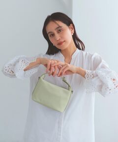 TOPKAPI / トプカピ トートバッグ | 【TREASURE TOPKAPI】ナイロン レザーコンビ ハンドルオープン ミニ ショルダーバッグ 