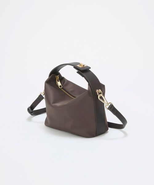 TOPKAPI / トプカピ トートバッグ | 【TREASURE TOPKAPI】ナイロン レザーコンビ ハンドルオープン ミニ ショルダーバッグ  | 詳細6