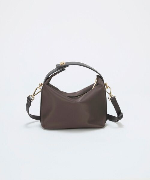 TOPKAPI / トプカピ トートバッグ | 【TREASURE TOPKAPI】ナイロン レザーコンビ ハンドルオープン ミニ ショルダーバッグ  | 詳細7