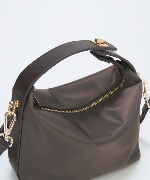 TOPKAPI / トプカピ トートバッグ | 【TREASURE TOPKAPI】ナイロン レザーコンビ ハンドルオープン ミニ ショルダーバッグ  | 詳細9