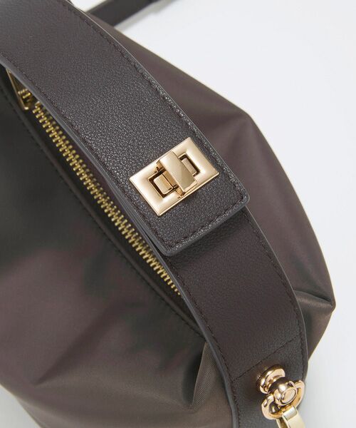 TOPKAPI / トプカピ トートバッグ | 【TREASURE TOPKAPI】ナイロン レザーコンビ ハンドルオープン ミニ ショルダーバッグ  | 詳細11