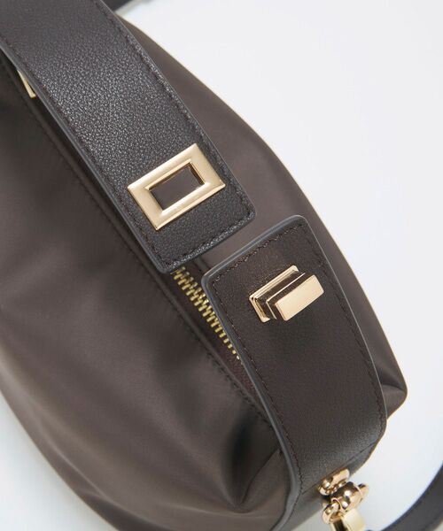 TOPKAPI / トプカピ トートバッグ | 【TREASURE TOPKAPI】ナイロン レザーコンビ ハンドルオープン ミニ ショルダーバッグ  | 詳細12