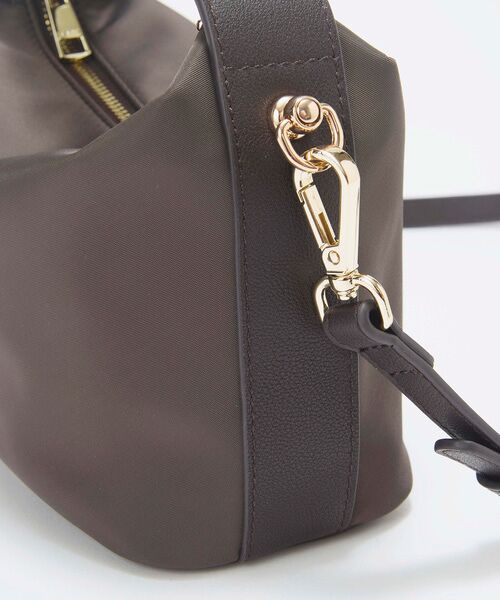 TOPKAPI / トプカピ トートバッグ | 【TREASURE TOPKAPI】ナイロン レザーコンビ ハンドルオープン ミニ ショルダーバッグ  | 詳細20