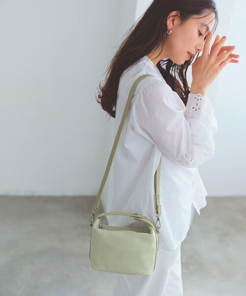 TOPKAPI / トプカピ トートバッグ | 【TREASURE TOPKAPI】ナイロン レザーコンビ ハンドルオープン ミニ ショルダーバッグ  | 詳細23