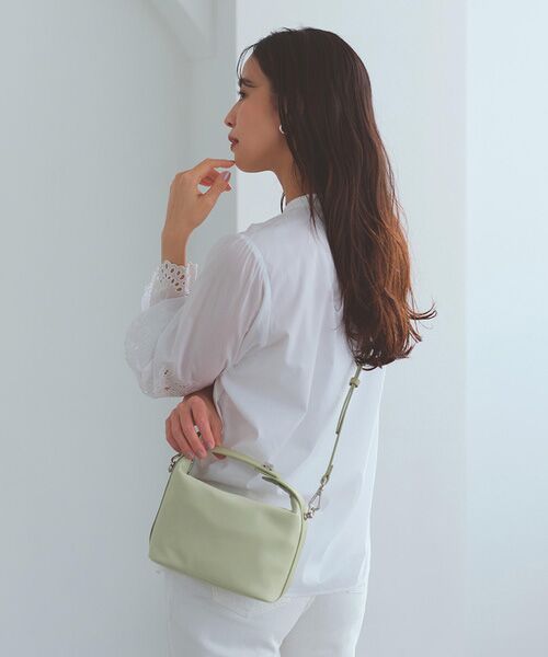 TOPKAPI / トプカピ トートバッグ | 【TREASURE TOPKAPI】ナイロン レザーコンビ ハンドルオープン ミニ ショルダーバッグ  | 詳細24