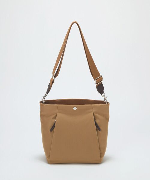 TOPKAPI / トプカピ ショルダーバッグ | 【Breath TOPKAPI】SLANT スラント ナイロン ユーティリティ ショルダーバッグ　（ブラウン）