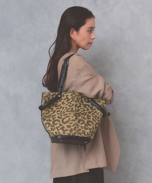 TOPKAPI / トプカピ トートバッグ | 【TREASURE TOPKAPI】2way チェンジング トートバッグ レース/レオパード(ベージュ)