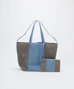 TOPKAPI / トプカピ トートバッグ | 【Breath TOPKAPI】ニットジャガード 2way ビッグ トートバッグ ポーチ付き