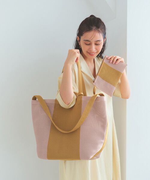 TOPKAPI / トプカピ トートバッグ | 【Breath TOPKAPI】ニットジャガード 2way ビッグ トートバッグ ポーチ付き | 詳細27