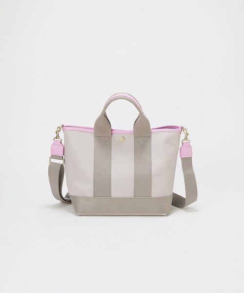 TOPKAPI / トプカピ トートバッグ | 【Breath TOPKAPI】【26SS新色】SCOTCH GRAIN スコッチグレイントート バッグ M（ショルダー付き）（グレー）