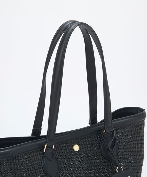 TOPKAPI / トプカピ トートバッグ | 【Breath TOPKAPI】サングラスホルダー付き レザーコンビ カゴバッグ L  | 詳細6
