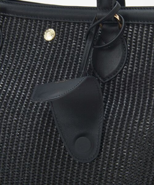 TOPKAPI / トプカピ トートバッグ | 【Breath TOPKAPI】サングラスホルダー付き レザーコンビ カゴバッグ L  | 詳細10