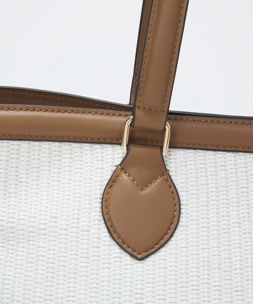 TOPKAPI / トプカピ トートバッグ | 【Breath TOPKAPI】サングラスホルダー付き レザーコンビ カゴバッグ L  | 詳細18