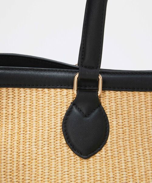 TOPKAPI / トプカピ トートバッグ | 【Breath TOPKAPI】サングラスホルダー付き レザーコンビ カゴバッグ L  | 詳細22