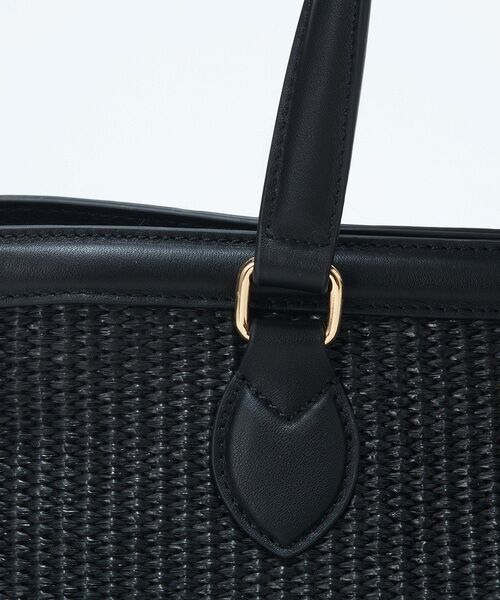 TOPKAPI / トプカピ トートバッグ | 【Breath TOPKAPI】サングラスホルダー付き レザーコンビ カゴバッグ M  | 詳細2