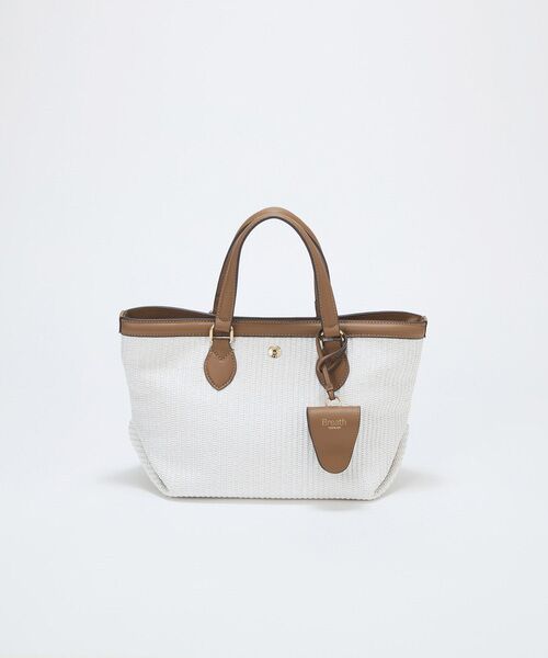 TOPKAPI / トプカピ トートバッグ | 【Breath TOPKAPI】サングラスホルダー付き レザーコンビ カゴバッグ M  | 詳細5