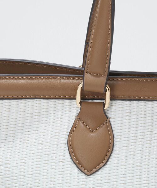 TOPKAPI / トプカピ トートバッグ | 【Breath TOPKAPI】サングラスホルダー付き レザーコンビ カゴバッグ M  | 詳細6