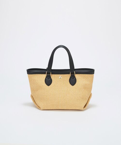 TOPKAPI / トプカピ トートバッグ | 【Breath TOPKAPI】サングラスホルダー付き レザーコンビ カゴバッグ M  | 詳細9