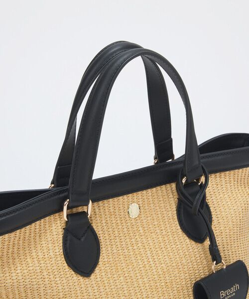 TOPKAPI / トプカピ トートバッグ | 【Breath TOPKAPI】サングラスホルダー付き レザーコンビ カゴバッグ M  | 詳細12