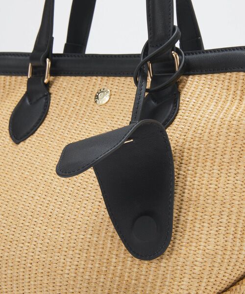 TOPKAPI / トプカピ トートバッグ | 【Breath TOPKAPI】サングラスホルダー付き レザーコンビ カゴバッグ M  | 詳細16