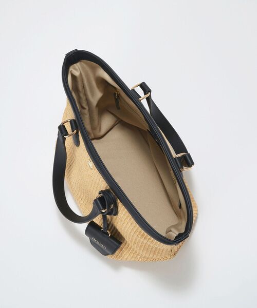 TOPKAPI / トプカピ トートバッグ | 【Breath TOPKAPI】サングラスホルダー付き レザーコンビ カゴバッグ M  | 詳細17