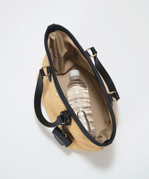 TOPKAPI / トプカピ トートバッグ | 【Breath TOPKAPI】サングラスホルダー付き レザーコンビ カゴバッグ M  | 詳細18