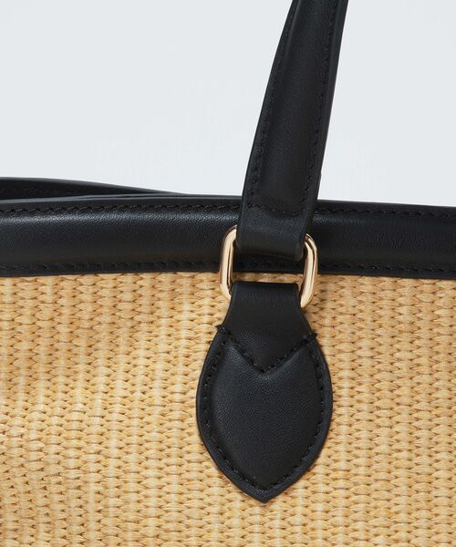 TOPKAPI / トプカピ トートバッグ | 【Breath TOPKAPI】サングラスホルダー付き レザーコンビ カゴバッグ M  | 詳細20