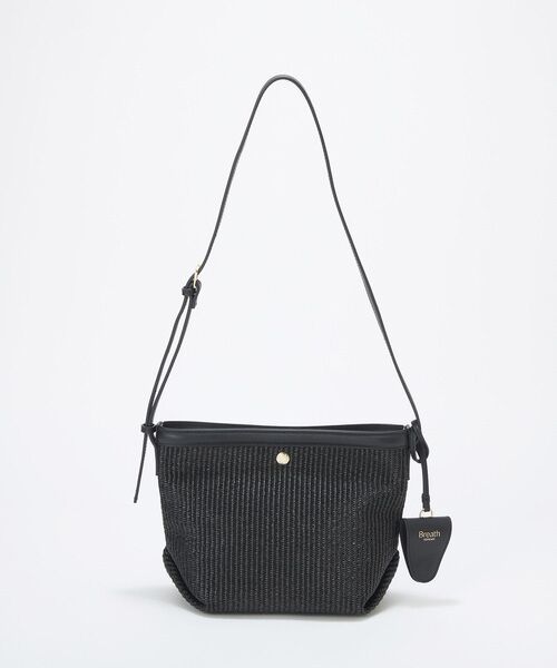 TOPKAPI / トプカピ ショルダーバッグ | 【Breath TOPKAPI】サングラスホルダー付き レザーコンビ カゴ ショルダーバッグ  | 詳細3